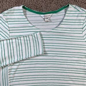 Christopher & Banks striped NEW long sleeve top shirt Large‎ casual layering